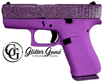 Glock 43X Lux Purple 9mm Compact Pistol, Gen 1 - Stylish Concealed Carry