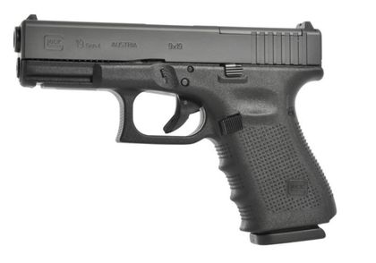 Glock G19 Gen 5: 9mm Compact Pistol, Black Finish, 15rd Capacity