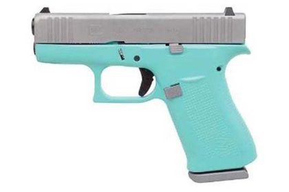 Glock G43X Gen 5 - Robin Egg Blue Compact 9mm Concealed Carry Pistol