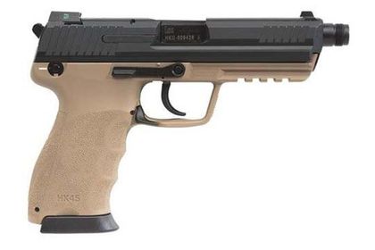 HK45 Tactical Gen 1 .45 ACP Night Sight Pistol - Tan/Black Finish