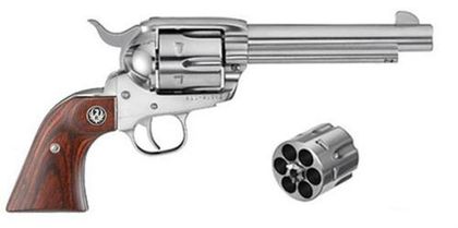 Ruger Vaquero Gen 1 .45 ACP Revolver - High-Gloss Stainless Classic
