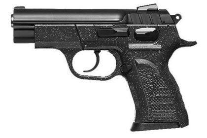 EAA Witness Pavona Compact 9mm Pistol - Black/Silver Sparkle Finish