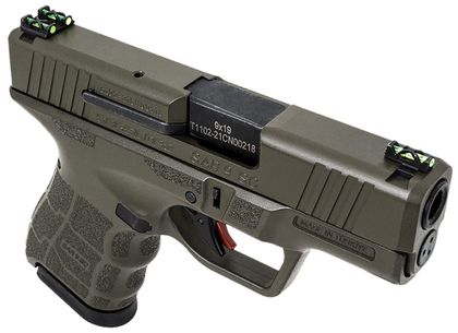 SAR USA SAR9 SC Gen 1 OD Green 9mm Subcompact Pistol, 12+1 Rounds