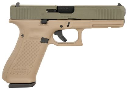 Glock G17 Gen5 9mm FDE Pistol - DAO, 10+1 Rounds, Reliable Precision