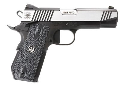 Ruger SR1911 Gen 1 Custom 10MM Pistol, 4.25" Barrel, Stainless Finish