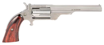 NAA Ranger II 4" .22 WMR Stainless Revolver with Rosewood Grip
