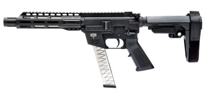 FX-9 Gen 1: 9mm Semi-Auto Pistol with Brace & Optics, 31-Round Capacity