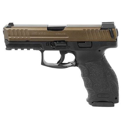 H&K VP9 Gen 1 9mm Semi-Auto Pistol - Black/Bronze Night Sights