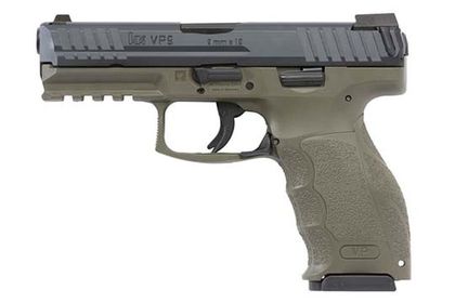 HK VP9 OD Green 9mm Pistol - Gen 1 Performance, Ergonomic Night Sights