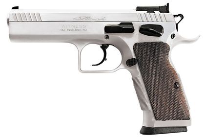 Tanfoglio Witness Elite Stock II 9mm - Chrome, 17+1, Adj. Sights