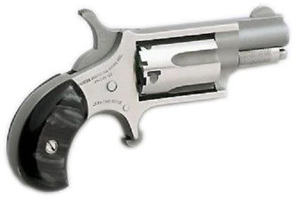 NAA Mini-Revolver Gen 1: .22 LR, Stainless & Black Pearl Grips, Compact