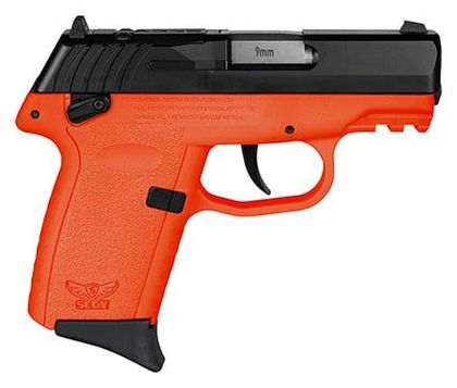 SCCY CPX-1 Gen 3 RDR 9mm Compact Pistol - Orange Grip, DAO, 10+1 Capacity