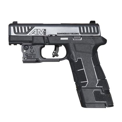 Diamondback AM2 Compact 9mm DAO Handgun - 12+1 Capacity, Black Finish