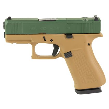 Glock 43X M.O.S Gen 1 Coyote & Green 9mm Sub-Compact Pistol