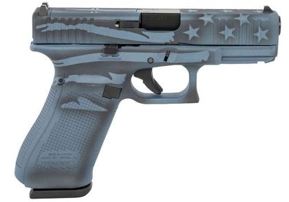 Glock 45 G5 MOS 9mm Blue Titanium Flag Edition Handgun