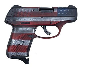 Ruger EC9s Patriot Compact 9mm Handgun - Battleworn Flag Finish