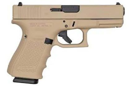 Glock G19 Gen 4 Compact 9mm Pistol - Desert Tan Finish