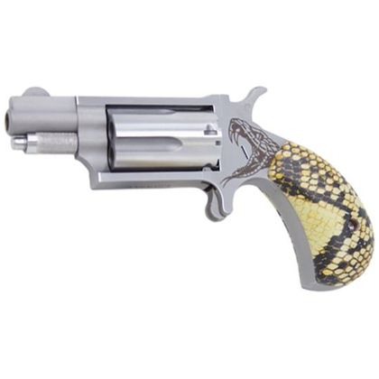 NAA Mini Antivenom .22 WMR Revolver - Stainless SnakeSkin Compact