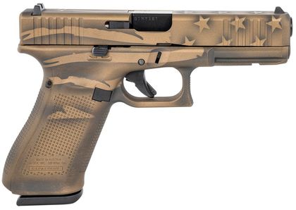 Glock G17 Gen 5 Coyote Flag 9mm - 17rd Tactical Pistol