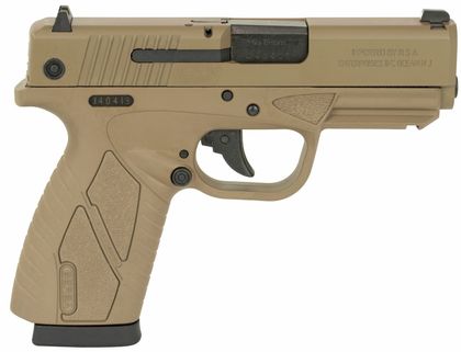 Bersa BPCC Gen 1 9mm Compact Pistol, FDE, DA/SA, 3.3" Barrel