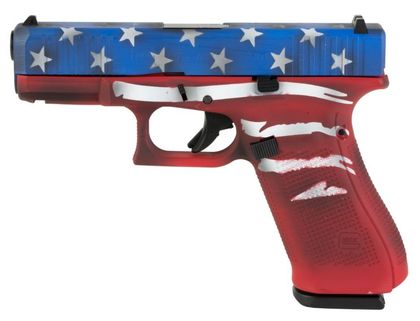 G45 Gen 1 Patriot Compact 9mm Pistol - Skydas Red White Blue Finish