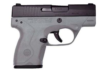 Beretta BU9 Nano Gen 1 Compact 9mm Pistol - Gray/Black, 8-Round