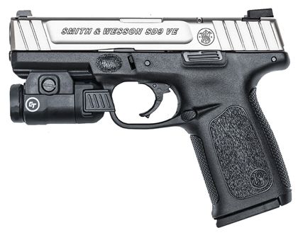 Smith & Wesson SD9VE Gen 1 Tactical 9MM Pistol w/ Light - Sleek & Reliable