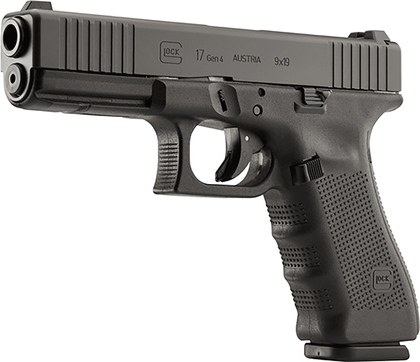 Glock 17 Gen4 9mm Handgun - Reliable, Versatile, Accurate, 17+1 Capacity