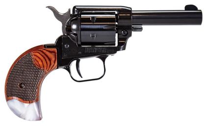 Heritage Barkeep .22 LR 3" SAO Revolver - Black/Rosewood Pearl Grips