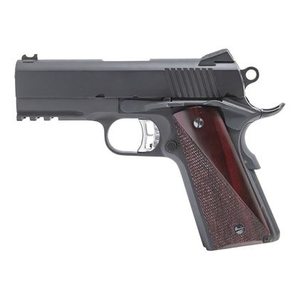 Ncom Tactical 1911 Compact .45 ACP Pistol - Black & Red Cocobolo