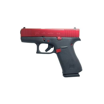 Glock G43X Gen1 9mm Vulcan Red Compact Pistol - 10 Round Capacity