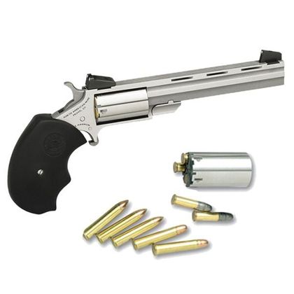 NAA MiniMaster Gen 1 Stainless Revolver - .22 LR/WMR Dual-Caliber Compact