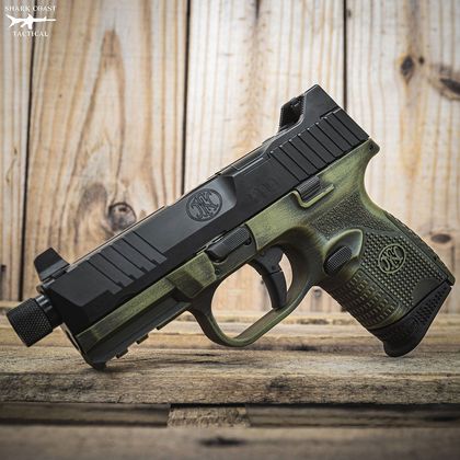 FN 509C Tactical Gen 1 - 9mm OD Green Night Sight Pistol, 24-Round
