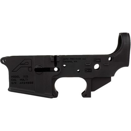 Aero Precision AR-15 Gen 2 Multi-Cal Stripped Lower, Black Anodized