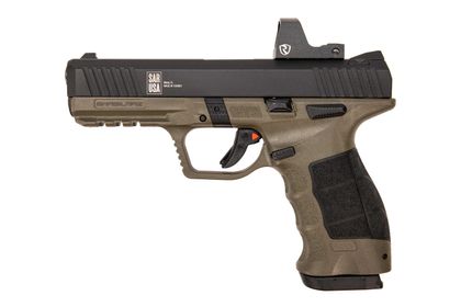 SAR9 METE Gen 1 9mm Pistol, OD Green/Black, Riton Optic, 17+1 Capacity