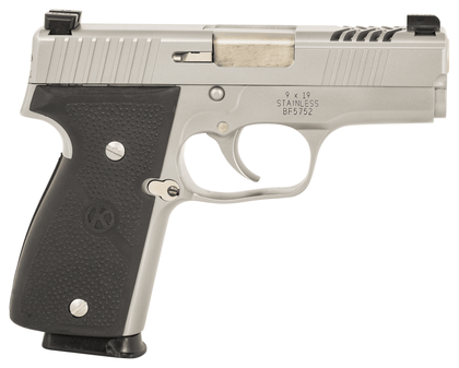 Kahr K9 Stainless 9mm Compact DAO - Night Sights, 7+1 Capacity