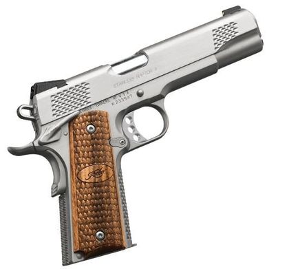 Kimber Raptor II 10mm Stainless Semi-Auto Pistol with Zebrawood Grips