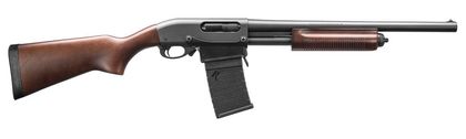 Remington 870 DM Quick-Load 12GA Pump Shotgun, 18.5" Hardwood Barrel