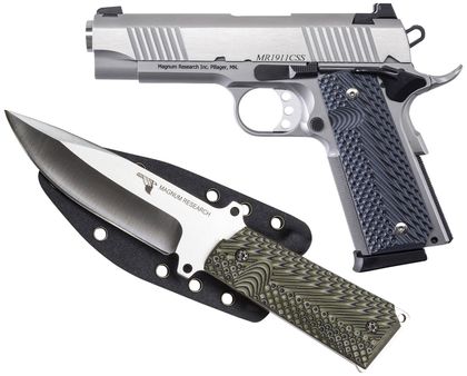 Magnum Research 1911 Gen 1 Stainless 9mm SAO Pistol - 4.33" Barrel