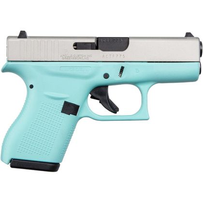 Glock G42 Gen 5 Compact .380 ACP - Robin Egg Blue Self-Defense Pistol