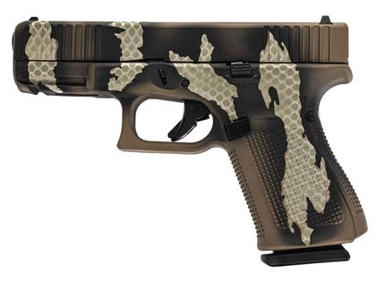 Glock Gen 5 Riptile Camo 9mm Pistol - Semi-Auto, 15+1 Capacity