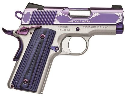 Kimber Amethyst Ultra II 9mm Night Sights Pistol - Purple Elegance