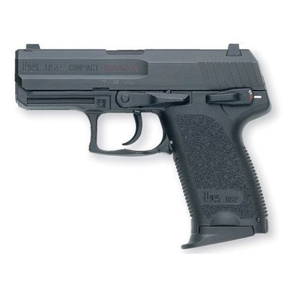 HK USP9 Compact V1 9mm DA/SA Pistol with Decocker - Precision Black