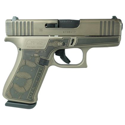 Glock 43X Gen 1 "Colonial Revolution" Custom 9mm Compact Handgun