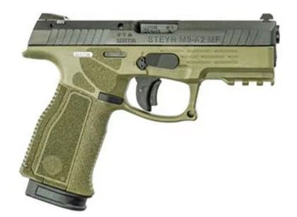 Steyr M9-A2 Gen 2: 9mm Luger, Green/Black Finish, 17-Rd, 4" Barrel
