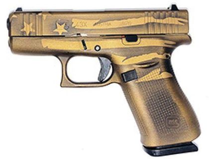 Glock G45 Gen 1 Compact 9mm Pistol - Battleworn Flag, 17-Round Capacity