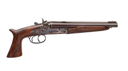 Pedersoli Howdah Gen 1: Dual-Caliber Side-by-Side Pistol .45LC/.410GA