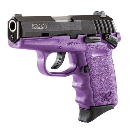 SCCY CPX-1 Gen 1 9mm Compact Pistol - Black/Purple, Safety-Enhanced