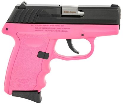 SCCY CPX-3 Gen 1 Compact .380 ACP Pistol - Pink & Black, 10+1 Capacity