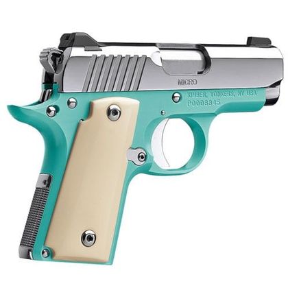 Kimber Micro 9 Bel Air Blue: Elegant 9mm Pistol with Night Sights
